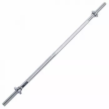 Tunturi halterstang 180 cm – verchroomde standaard barbell van massief staal voor krachttraining thuis