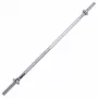 Tunturi halterstang 180 cm – verchroomde standaard barbell van massief staal voor krachttraining thuis