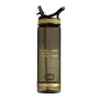 Tunturi Centuri Deluxe drinkfles met rietje, 700 ml, bruin
