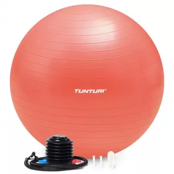 Tunturi Gymball Anti-Burst trainingsbal met pomp, 65 cm, roségoud