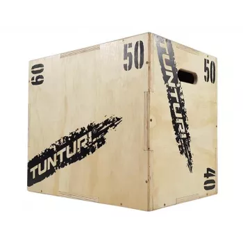 Tunturi Plyo Box Wood 40/50/60cm - verstelbare plyometriebox