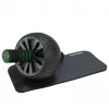 Tunturi Pro Exercise Wheel Deluxe buikspierwiel met kniebeschermingsmat