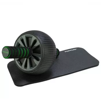 Tunturi Pro Exercise Wheel Deluxe buikspierwiel met kniebeschermingsmat