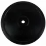Tunturi rubber gewichtsschijf 20 kg – zwarte rubbercoated gietijzeren schijf (los, 30 mm boring)