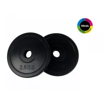Tunturi rubberen gewichtsschijven 2,5 kg, paar