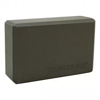 Tunturi yogablok, antraciet – EVA-schuim met hoge dichtheid, antislip, licht
