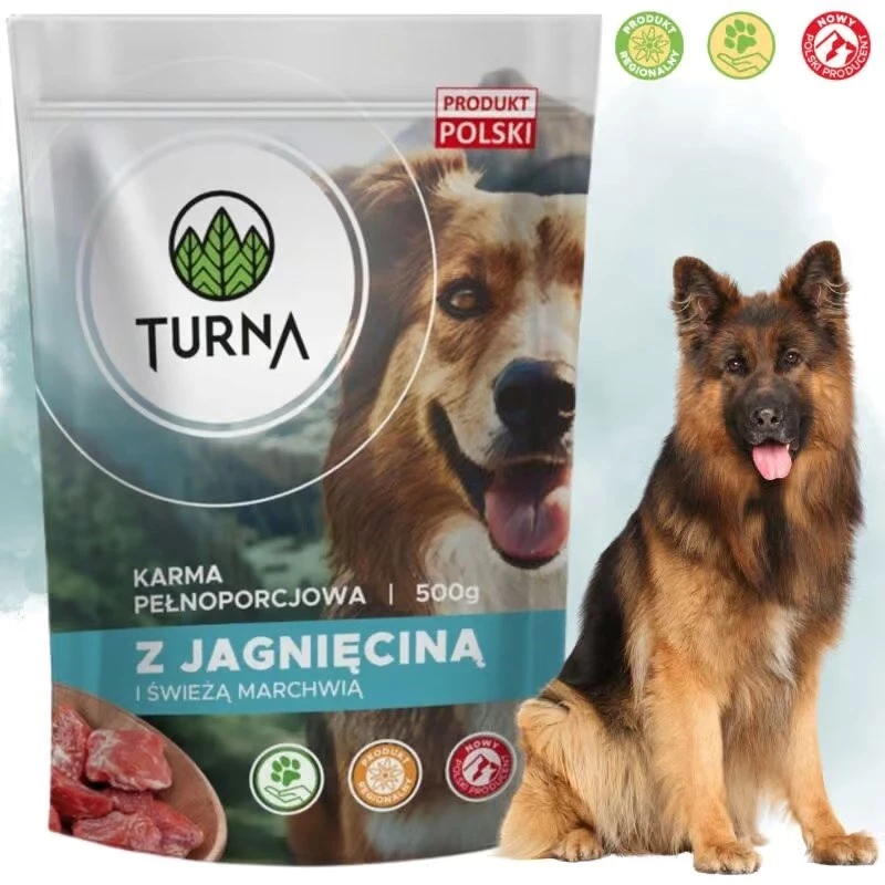 TURNA natvoer voor honden met lam – 500g blik