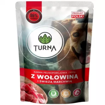 TURNA met rundvlees natvoer voor honden 500g