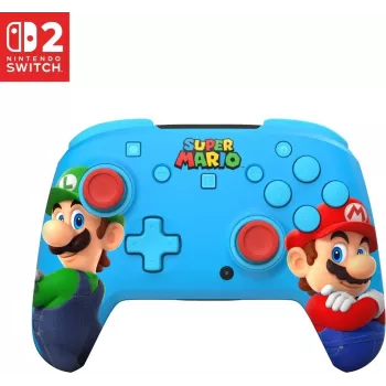 Turtle Beach Rematch draadloze gamingcontroller voor Nintendo Switch 2 – Mario & Luigi editie RGB