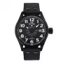 TW STEEL VS41-Volante Heren quartz horloge 45mm zwarte wijzerplaat leren band