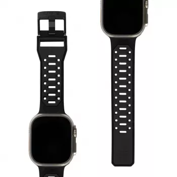 UAG Scout siliconen band voor Apple Watch 49mm/45mm/44mm/42mm - zwart