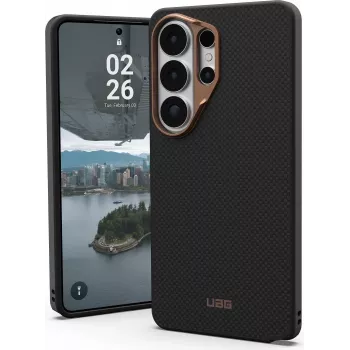 UAG Urban Armor Gear FIBR ARMR Case met magneetmodule voor Samsung Galaxy S26 Ultra, zwart/brons