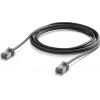 UBIQUITI UACC-CABLE-PATCH-OUTDOOR-C6A-3M-BK ultradunne afgeschermde Cat6a patchkabel voor buiten (3 m, zwart)
