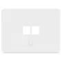 Ubiquiti UACC-WP-KEYSTONE-H-2P Universele Keystone-wandplaat, 2 poorten, horizontaal, 4-pack