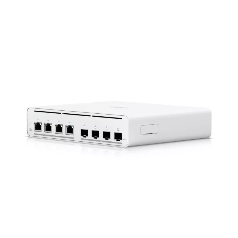 Ubiquiti UISP-S-PLUS-EU 8-poorts 2,5GbE PoE++ switch met 10G SFP+ uplink, 200W budget