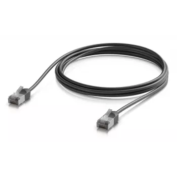 Ubiquiti UniFi Premium Patchkabel voor buiten, Cat6A, 2 m, zwart (UACC-Cable-Patch-Outdoor-C6A-2M-BK)
