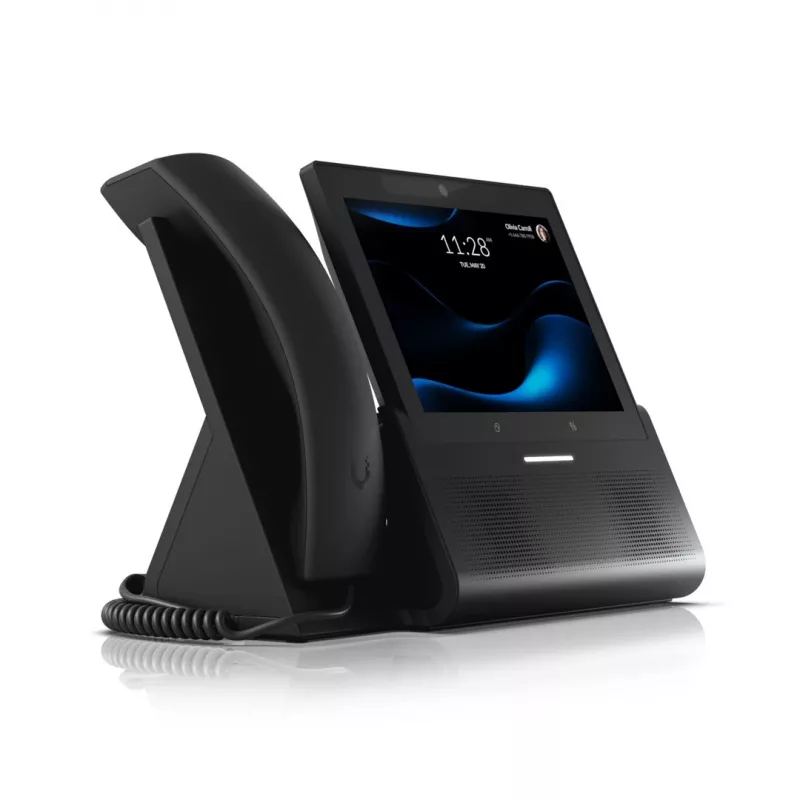 Ubiquiti UniFi Talk UTP-G3-Touch-Enterprise VoIP-touchscreen tafeltelefoon, zwart, Wi-Fi
