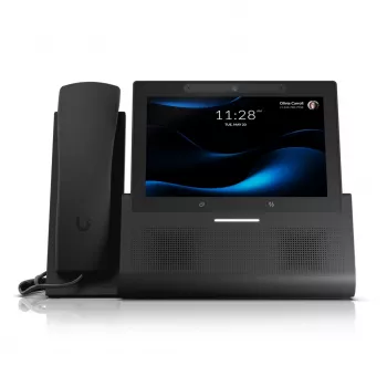 Ubiquiti UniFi Talk UTP-G3-Touch-Enterprise VoIP-touchscreen tafeltelefoon, zwart, Wi-Fi