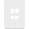 Ubiquiti Universal Keystone wandplaat 4-poorts verticaal – Strakke, aanpasbare afwerking (UACC-WP-KEYSTONE-V-4P)