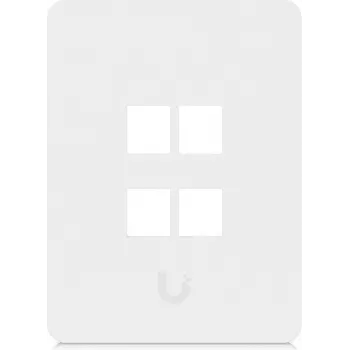 Ubiquiti Universal Keystone wandplaat 4-poorts verticaal – Strakke, aanpasbare afwerking (UACC-WP-KEYSTONE-V-4P)