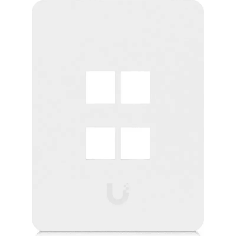Ubiquiti Universal Keystone wandplaat 4-poorts verticaal – Strakke, aanpasbare afwerking (UACC-WP-KEYSTONE-V-4P)