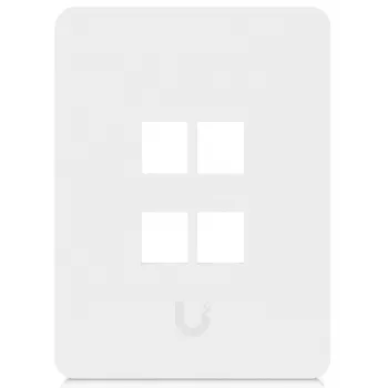 Ubiquiti Universal Keystone wandplaat 4-poorts verticaal – Strakke, aanpasbare afwerking (UACC-WP-KEYSTONE-V-4P)