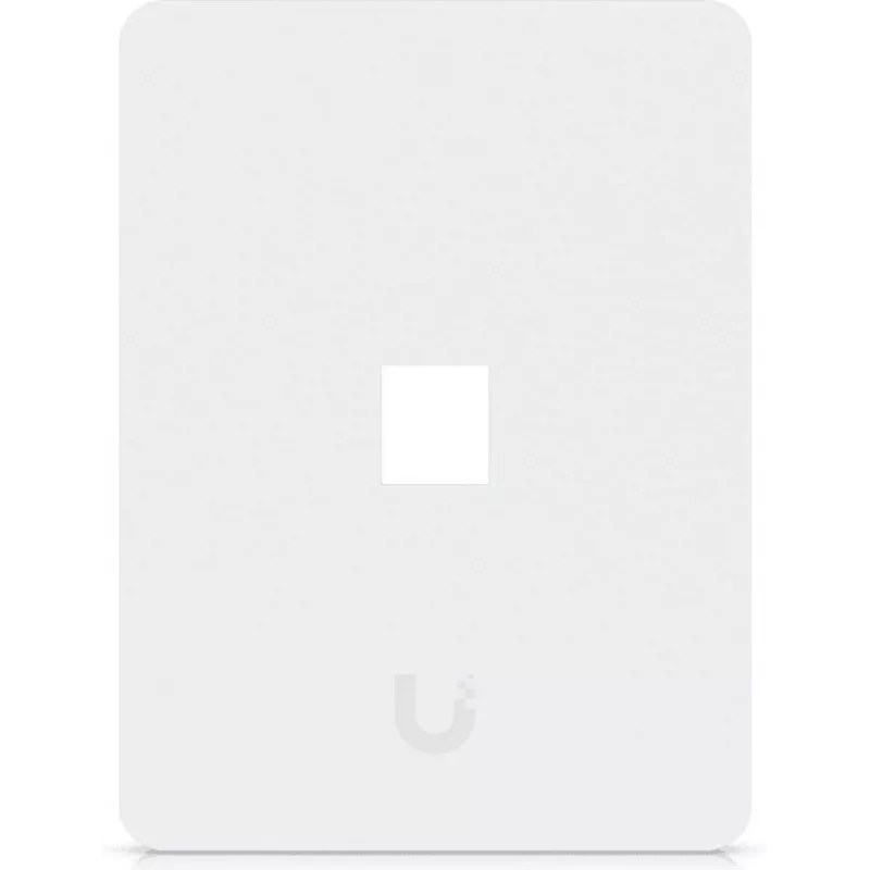 Ubiquiti universele Keystone wandplaat – strakke, aanpasbare afwerking, 1 poort (wit)
