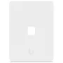 Ubiquiti universele Keystone wandplaat – strakke, aanpasbare afwerking, 1 poort (wit)