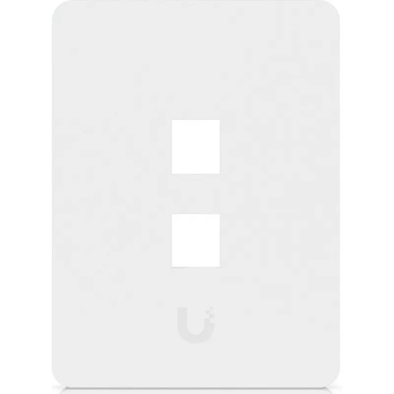 Ubiquiti Universal Keystone wandplaat Clean, aanpasbare afwerking, 2-poorts verticaal (UACC-WP-KEYSTONE-V-2P)