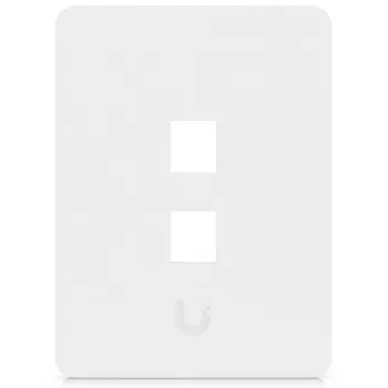 Ubiquiti Universal Keystone wandplaat Clean, aanpasbare afwerking, 2-poorts verticaal (UACC-WP-KEYSTONE-V-2P)