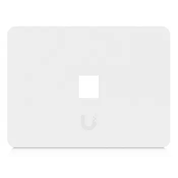 Ubiquiti universele keystone wandplaat – single gang, 1-poort, wit (UACC-WP-KEYSTONE-H-1P)