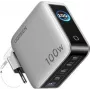 UGREEN 100W GaN Tech Nexode Pro 5-in-1 wandlader met smart display & touchbediening, 4x USB-C & 1x USB-A, grijs 65620