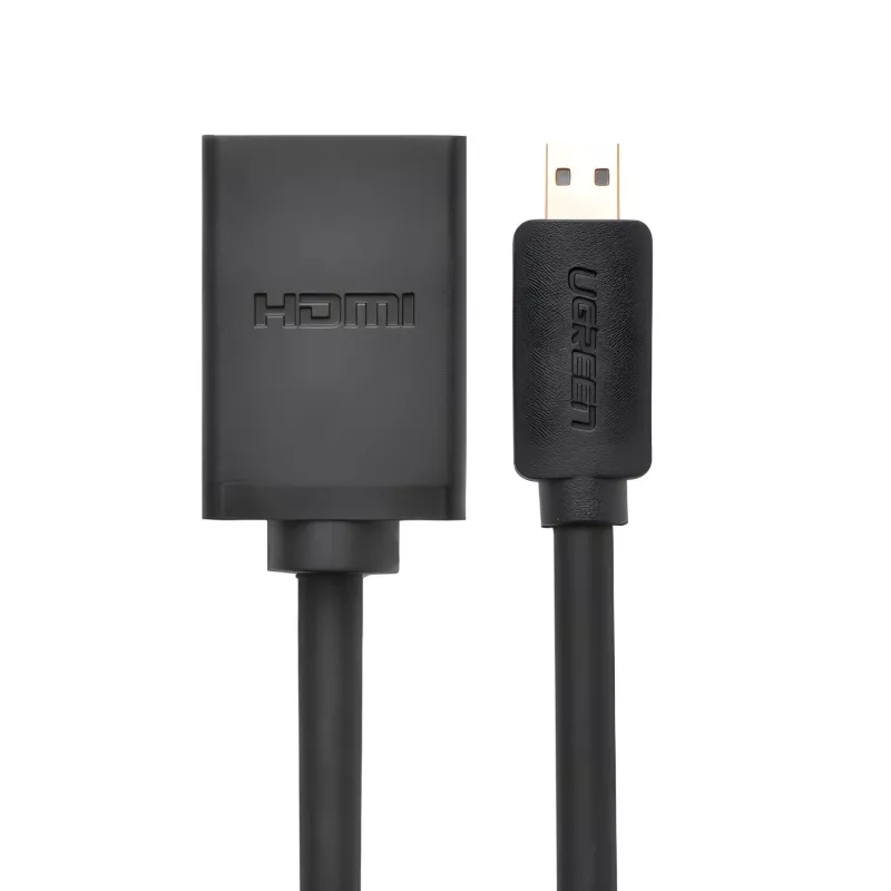 UGREEN 20134-20134 micro-HDMI-stekker naar HDMI-bus adapter - zwart