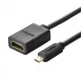 UGREEN 20134-20134 micro-HDMI-stekker naar HDMI-bus adapter - zwart
