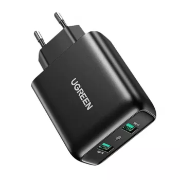 UGREEN 2xUSB-A 36W QC3.0 wandlader zwart CD161