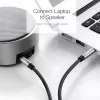 UGREEN AV119 3,5 mm Aux-kabel, 0,5 m, zilver