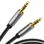 UGREEN AV119 3,5 mm Aux-kabel, 0,5 m, zilver