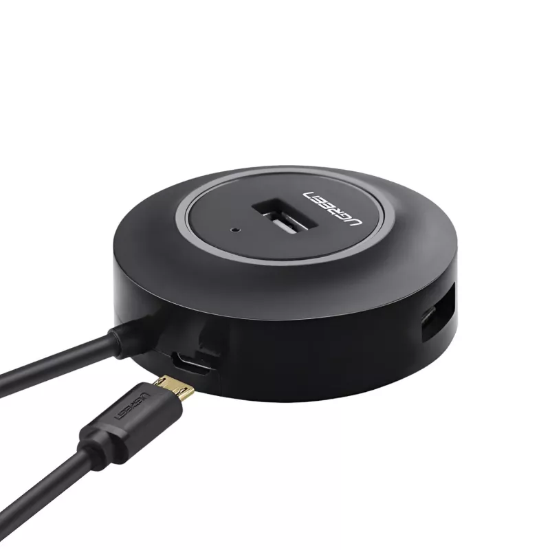 UGREEN 4-in-1 USB 2.0 hub (20777) - zwart