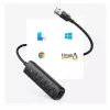 UGREEN 4-in-1 USB Hub 4x USB-A 3.0 PD DC 12V 0,25m Zwart (CM416 10915)
