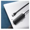 UGREEN 4-in-1 USB Hub 4x USB-A 3.0 PD DC 12V 0,25m Zwart (CM416 10915)
