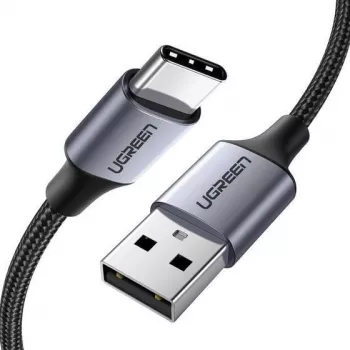 UGREEN 60128 USB-C naar USB-A-kabel 2m zwart - USB 2.0, 480 Mbps, 3A snelladen