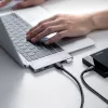 UGREEN 60559 5-in-2 USB-C-hub voor MacBook Pro/Air, USB-C PD 100W, HDMI 4K, 3x USB 3.0