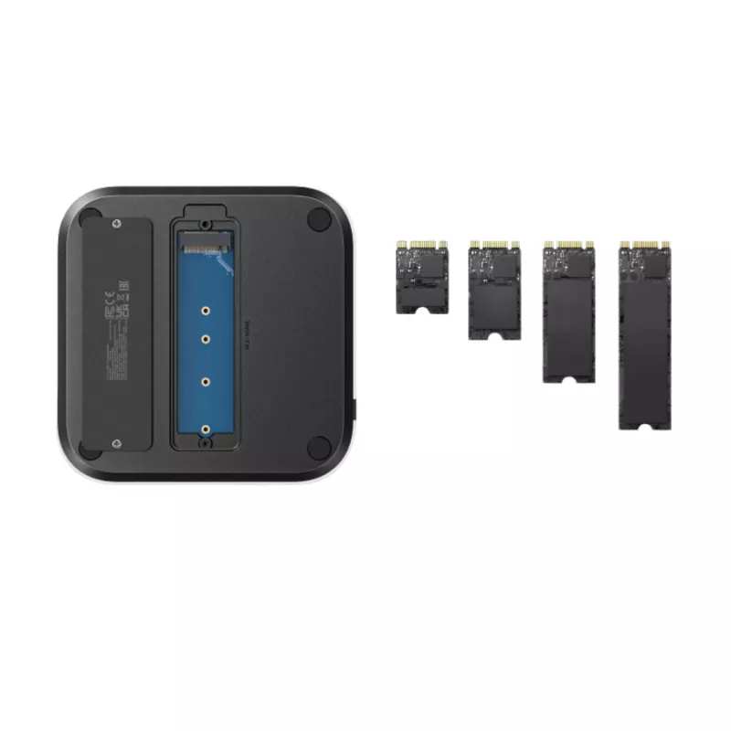 UGREEN CM841 11-in-1 USB-C dockingstation voor Mac Mini M4/M4 Pro, 3x USB-A 3.2, 2x USB-C 3.2, 2x USB-A 3.0, NVMe, SD/TF, grijs
