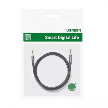 UGREEN AUX audiokabel 3,5 mm haakse stekker 2 m blauw (AV112)