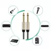 UGREEN AV128 10639 mono TS kabel 6,35mm jack naar 6,35mm jack 3m - grijs