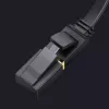 UGREEN Cat 7 STP Ethernet patchkabel 10m zwart plat RJ45 LAN 10 Gbps