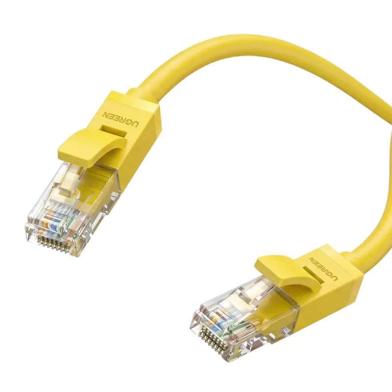 UGREEN Cat6 RJ45 ethernetkabel 2m geel - 1Gbps 250MHz UTP patchkabel