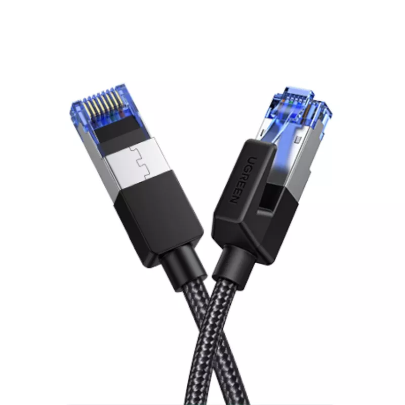 UGREEN Cat8 nylon gevlochten ethernetkabel - 40Gbps met modulaire stekkers - 5m