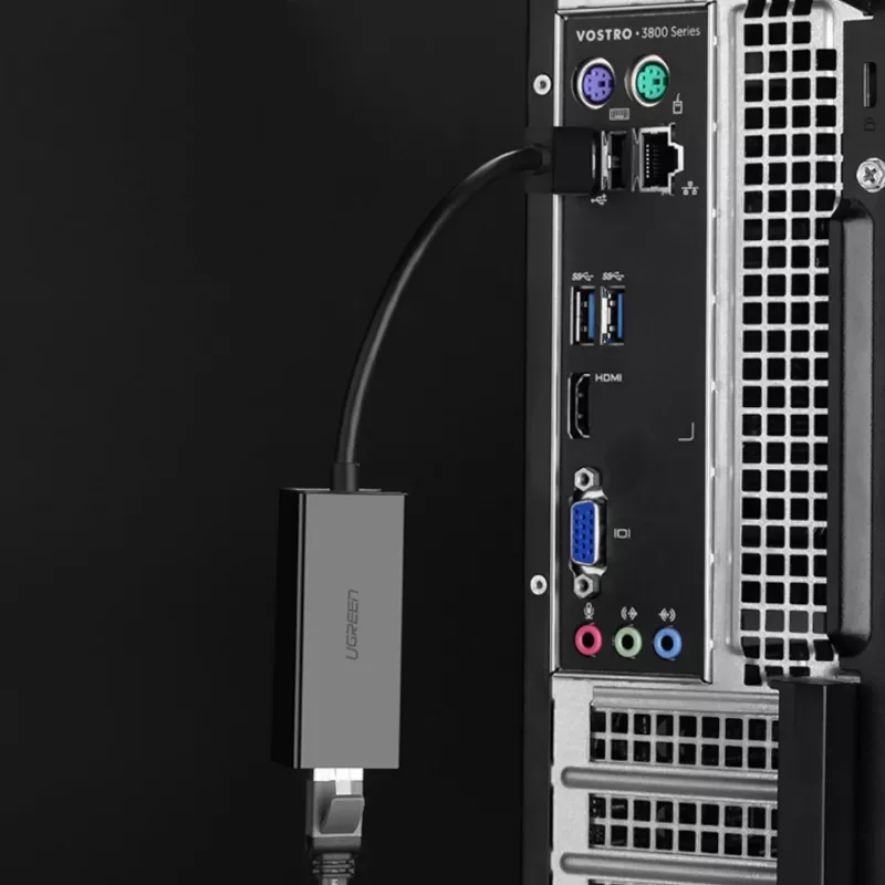 UGREEN CM111 USB 3.0 naar RJ45 Gigabit Ethernet-adapter - zwart