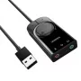 UGREEN CM129 USB-A naar 3,5mm externe stereo-sound-adapter - zwart